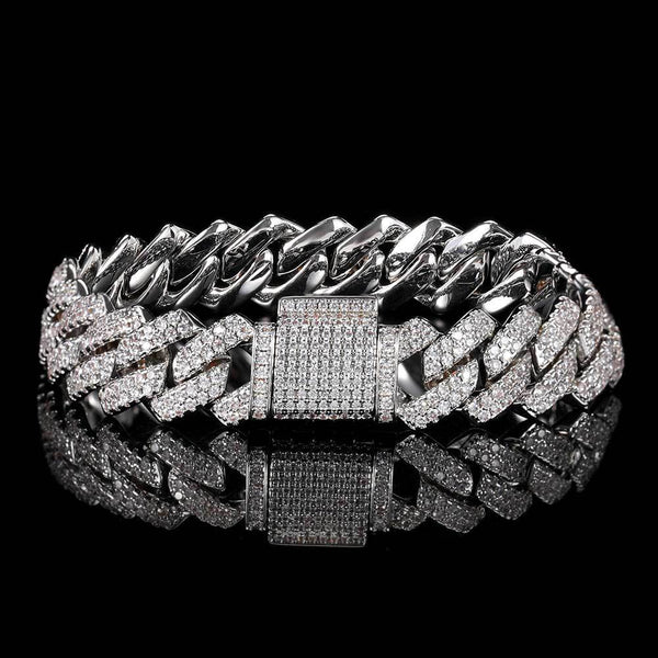 Pulsera Hip Hop para Hombre con Cifrado Zircón
