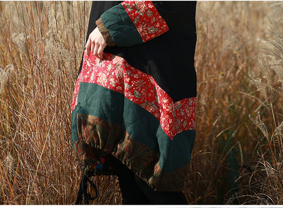 Abrigo Étnico de Algodón y Lino para Mujer - Image 12