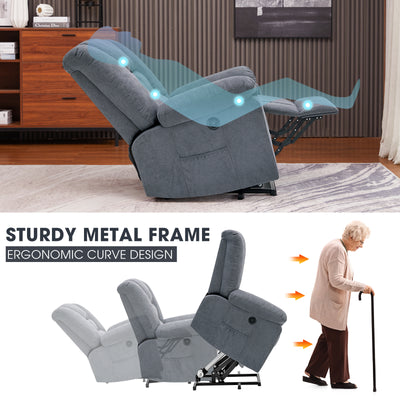 Sillón Reclinable Eléctrico Multifuncional de Masaje para Sala y Dormitorio - Image 7