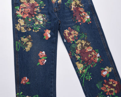 Jeans Gris con Estampado Splash de Tinta - Diseño Urbano Moderno - Image 6