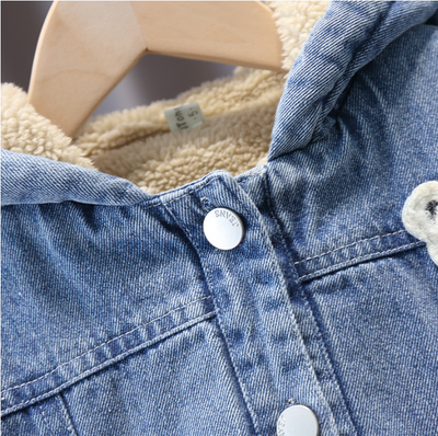 Chaqueta Denim Acolchada para Niños - Diseño Grueso y Cálido - Image 9