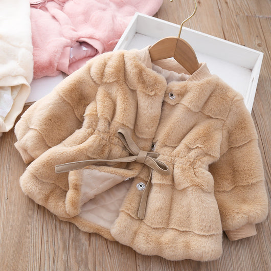 Abrigo de Piel Sintética Esponjoso para Niña - Estilo Moderno y Cálido - Image 9