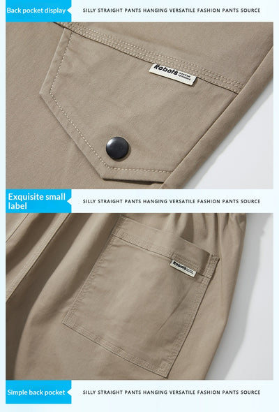 Pantalones Cortos de Trabajo Estilo Retro American para Hombre - Algodón Ice Silk Fresco - Image 29
