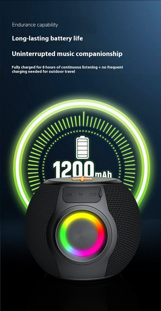 Parlante Bluetooth Portátil con Lámpara RGB y Modo TWS - Image 13