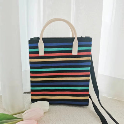 Bolso Bandolera Ligero de Rayas para Mujer - Diseño Versátil Todo Clima - Image 19