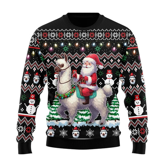 Suéter Navideño de Punto Grueso Manga Larga para Hombre - Image 16
