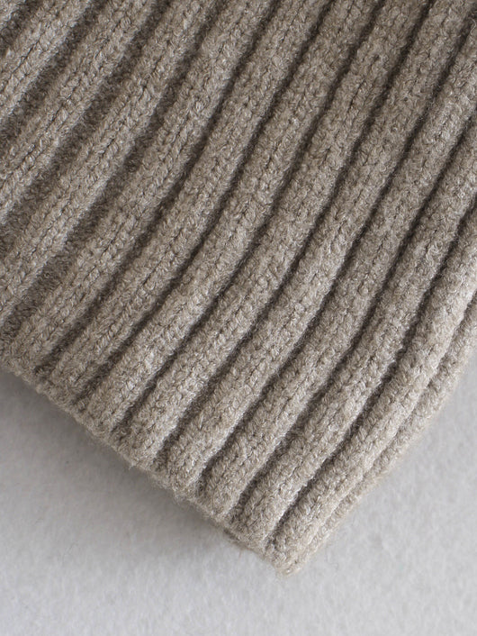 Suéter de Punto con Cuello Bajo y Rayas Verticales para Mujer - Image 6