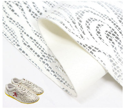 Zapatillas de Kung Fu Plata Brillante - Microfibra Transpirable con Acolchado - Image 4