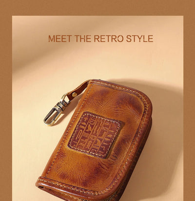 Estuche Multifuncional para Llaves de Cuero Curtido al Vegetal - Gran Capacidad - Image 11