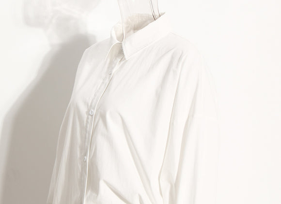 Blusa Asimétrica Suelta con Personalidad Única
