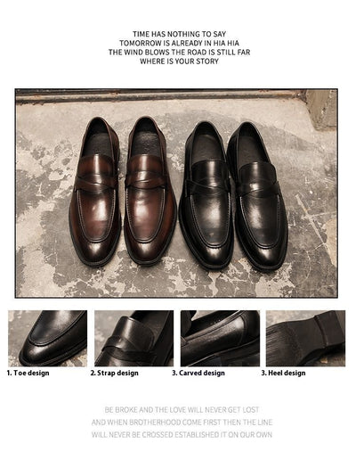 Zapatos de Cuero Británico sin Cordones - Comodidad Casual - Image 24
