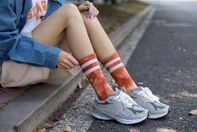 Calcetines para Parejas Tubo Alto Otoño Invierno con Diseño de Rayas - Image 9