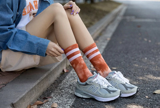 Calcetines para Parejas Tubo Alto Otoño Invierno con Diseño de Rayas - Image 9