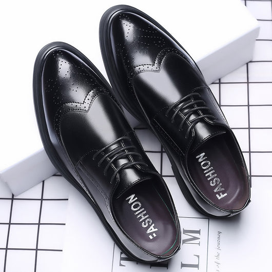 Zapatos de Cuero Oxford Estilo Británico para Hombre - Elegancia Profesional - Image 6