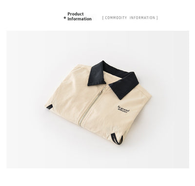 Cardigan con Cuello Grande y Cierre de Cremallera para Niños - Image 15
