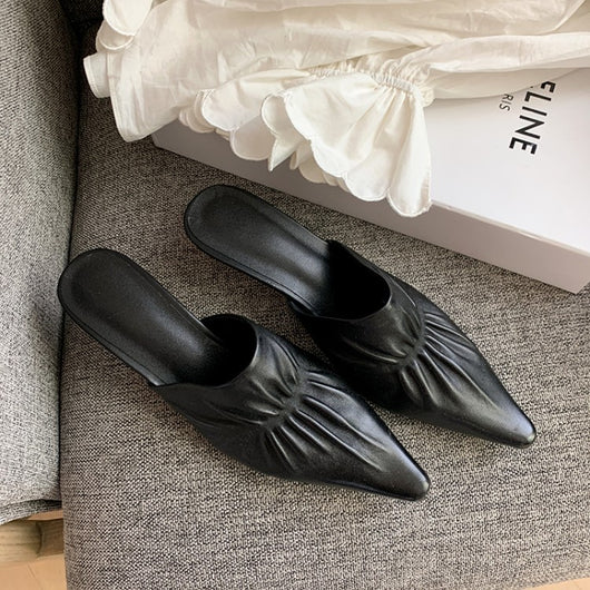 Pantuflas Baotou de Tacón Medio para Mujer - Comodidad de Verano - Image 13