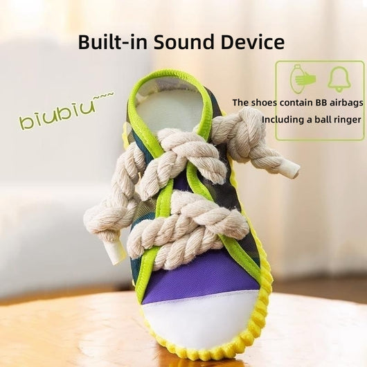 Juguete Interactivo para Perros con Sonido y Limpieza Dental