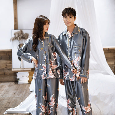 Pijama Unisex Cardigan Casual de Manga Larga - Image 4