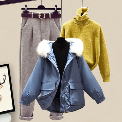 Conjunto de Sudadera Acolchada de Algodón para Mujer - Image 25