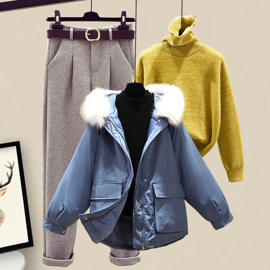 Conjunto de Sudadera Acolchada de Algodón para Mujer - Image 25