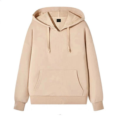 Suéter Hoodie Hombre Color Sólido Clásico - Image 11