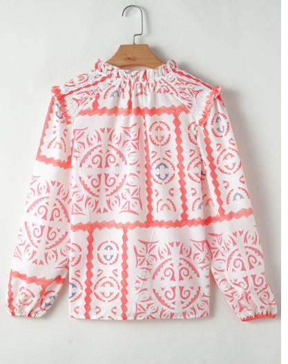 Camisa de Cuello Voluminoso Manga Corta - Image 7