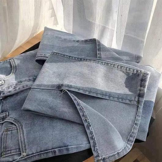 Jeans de Cintura Alta con Abertura en el Ruedo para Mujer - Image 18