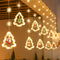 Warm White Snowflake Tree European Round Plug