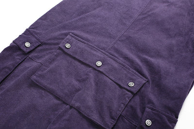 Overoles Siamese de Pana Lavada para Hombre - Corte Holgado - Image 15