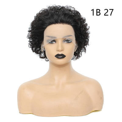 Peluca Rizada Africana con Encaje Frontal para Mujer - Image 6