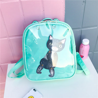 Mochila Escolar Transparente Candy Color Estilo Coreano para Niñas - Image 8