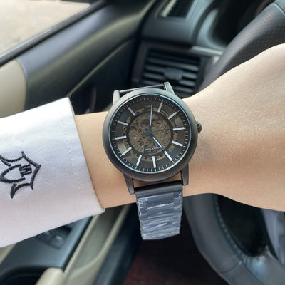 Reloj Mecánico Vintage Calavera para Hombre