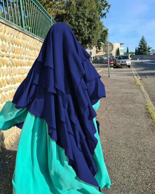 Turbante Protector Solar Multicapa para Mujer - Diseño Étnico Tradicional - Image 13