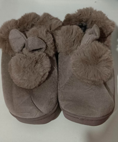 Pantuflas Cálidas de Conejo y Gato Felpa - Zapatillas de Casa Algodón Grueso Invierno - Image 22