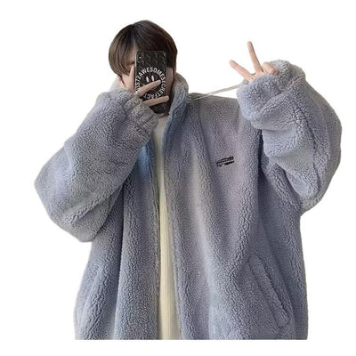 Abrigo Casual Holgado para Hombre Otoño Invierno con Forro Polar Acolchado - Image 5