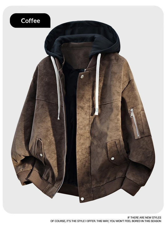 Chamarra Hoodie Hombre Versátil y Cómoda de Ajuste Relajado - Image 18