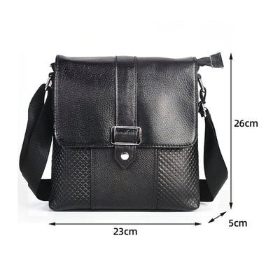 Bolsa Bandolera de Cuero Genuino para Hombre - Piel de Res Premium - Image 3