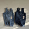Pantalón Tipo Overol Denim Azul con Tirantes para Niños y Niñas