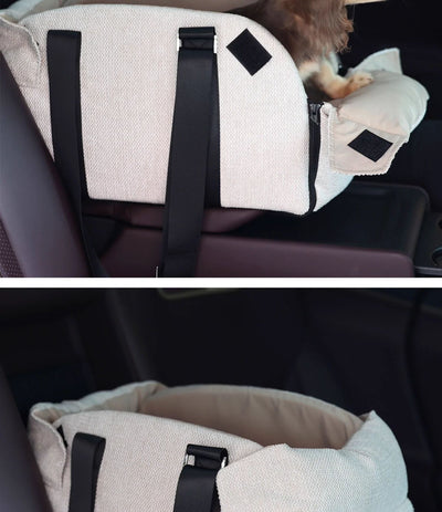 Nido para Mascota en Auto con Bolsa Pañalera Dual - Image 17