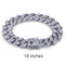 Amazon cross-border European and American Hip hop accessories men's bracelet Cuban chain Plateado 9 inches