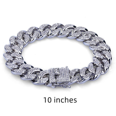 Pulsera Cubana para Hombre | Joyería Estilo Hip Hop de Acero - Image 13