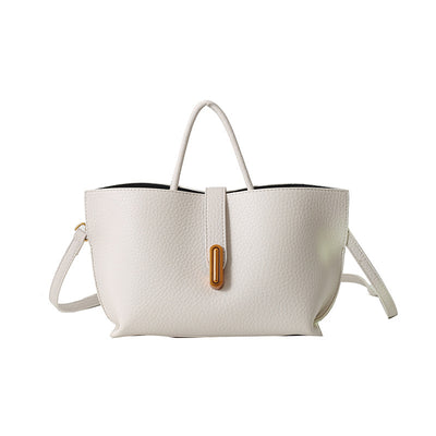 Bolso Bucket de Cuero Encerado Elegante y Portátil - Image 14