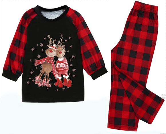 Pijama de Natal Familiar - Conjunto de Roupas para Pais e Filhos