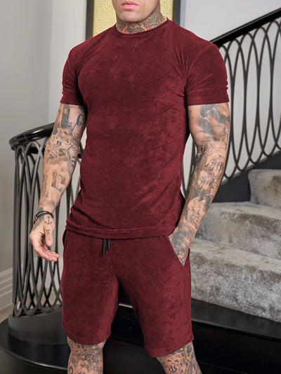 Traje Deportivo Casual de Ante con Manga Corta - Image 4