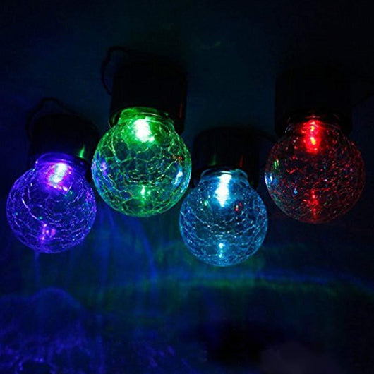 Lámpara Solar de Cristal Crack Ball - Iluminación Decorativa Exterior - Image 10