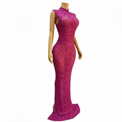 Vestido de Fiesta Brillante con Strass para Anfitriona - Image 2