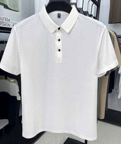 Playera Polo Hombre Jacquard Cuadros Transpirable Verano - Image 27