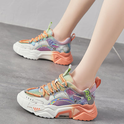 Zapatillas Deportivas Mujer Malla Transpirable con Suela Luminosa - Image 11