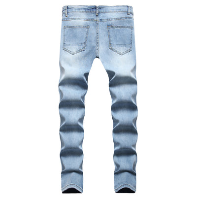 Pantalones Vaqueros Slim Fit Blancos Rotos para Hombre - Diseño Moderno Mate - Image 21