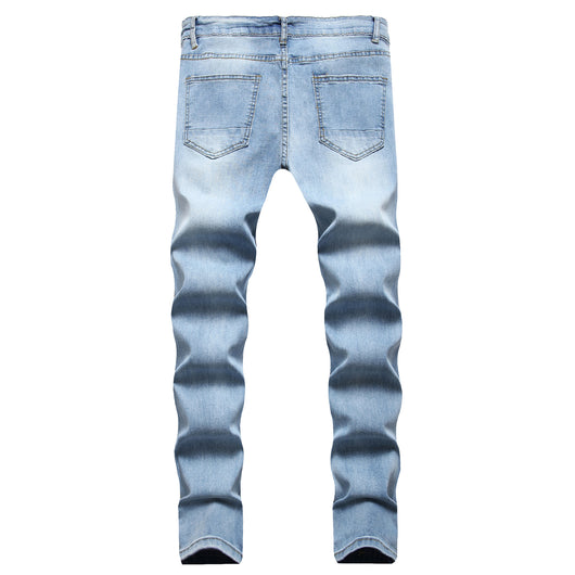 Pantalones Vaqueros Slim Fit Blancos Rotos para Hombre - Diseño Moderno Mate - Image 21